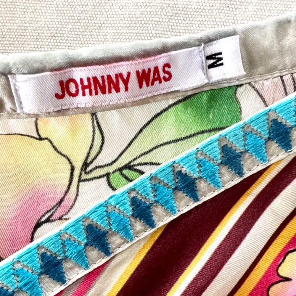 JOHNNY WAS Stellar Silk Poncho - M - Picture 8 of 11